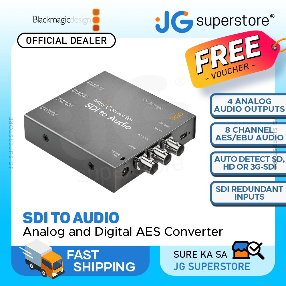 Blackmagic Design 8 Channel 3G SDI to 6.35mm Analog & Digital AES/EBU