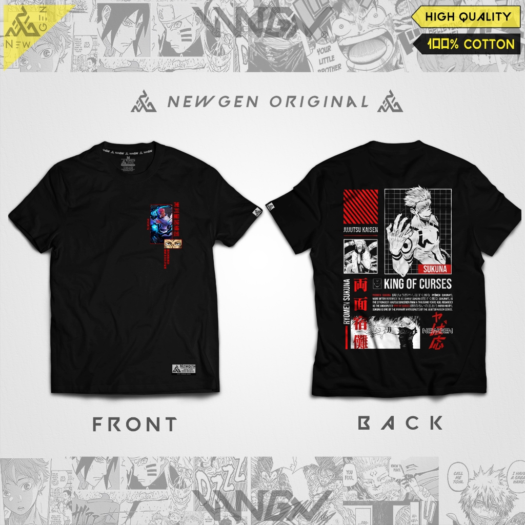King of Curses Sukuna NEWGEN® CLOTHING Jujutsu Kaisen Anime Shirt