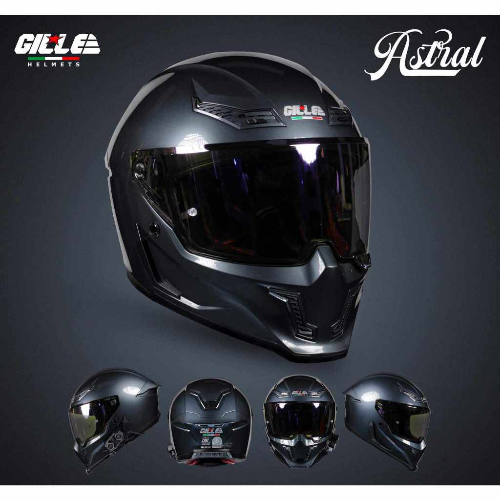 GILLE Astral Honda Grey Full Face Helmet / Helmet | Shopee Philippines