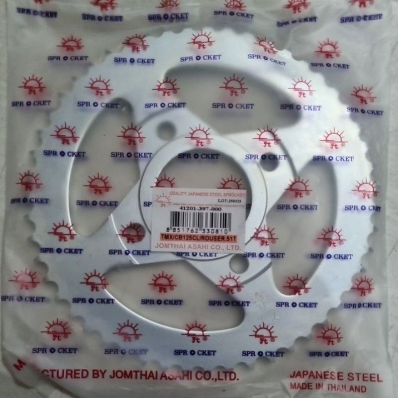 JomThaiAsahi JT Sprocket Honda Tmx155, Tmx125 Alpha (Genuine) | Shopee ...