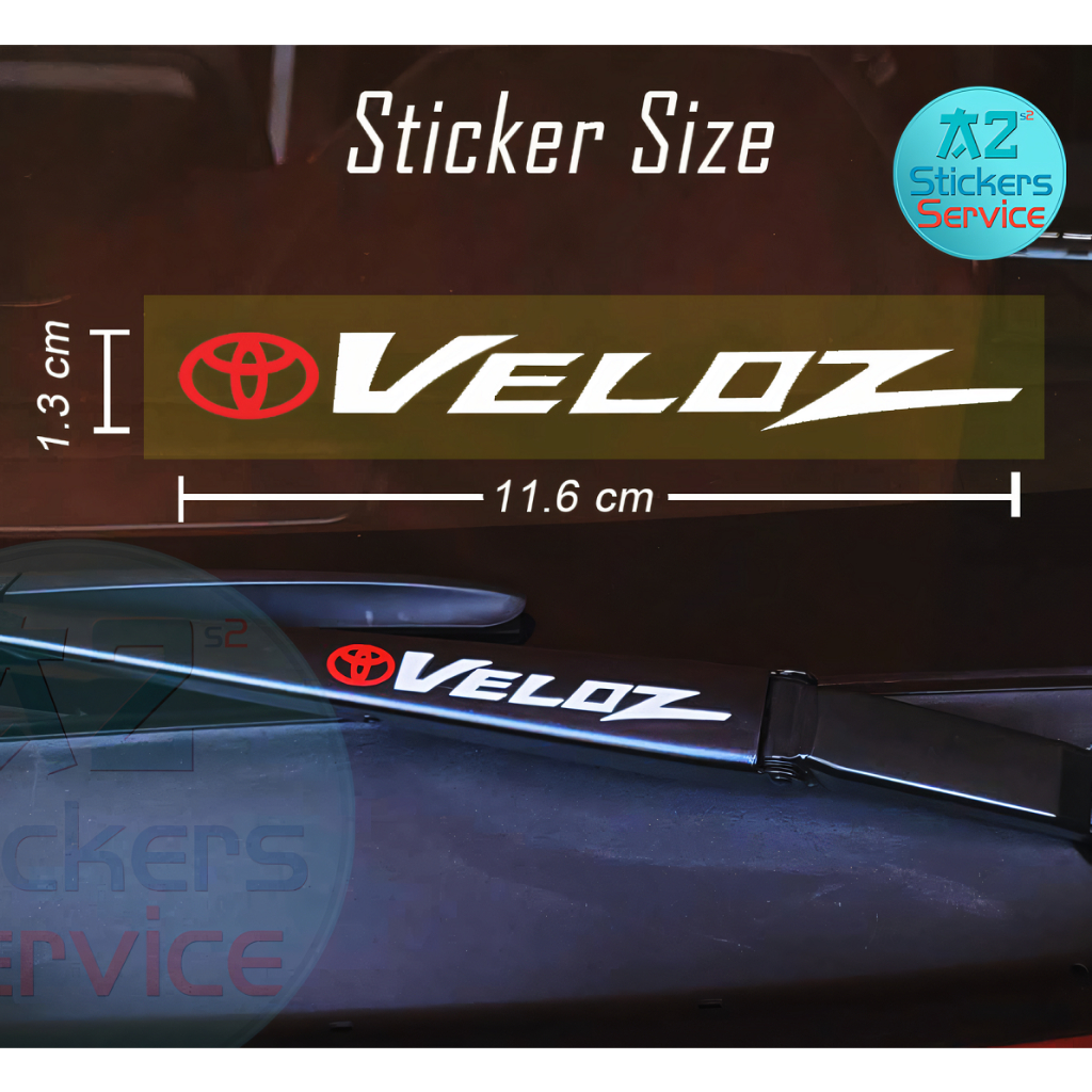 Car Wiper Sticker for Toyota Veloz (2pc) | Shopee Philippines