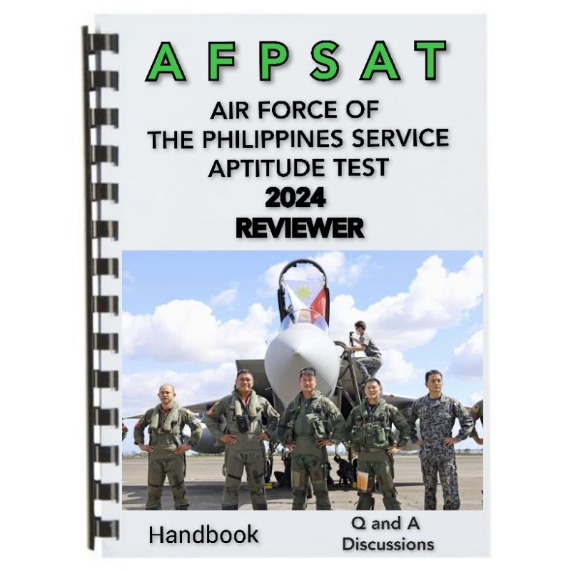 AFPSAT Air Force of the Philippines Service and Aptitude Test Reviewer 2024 Shopee Philippines