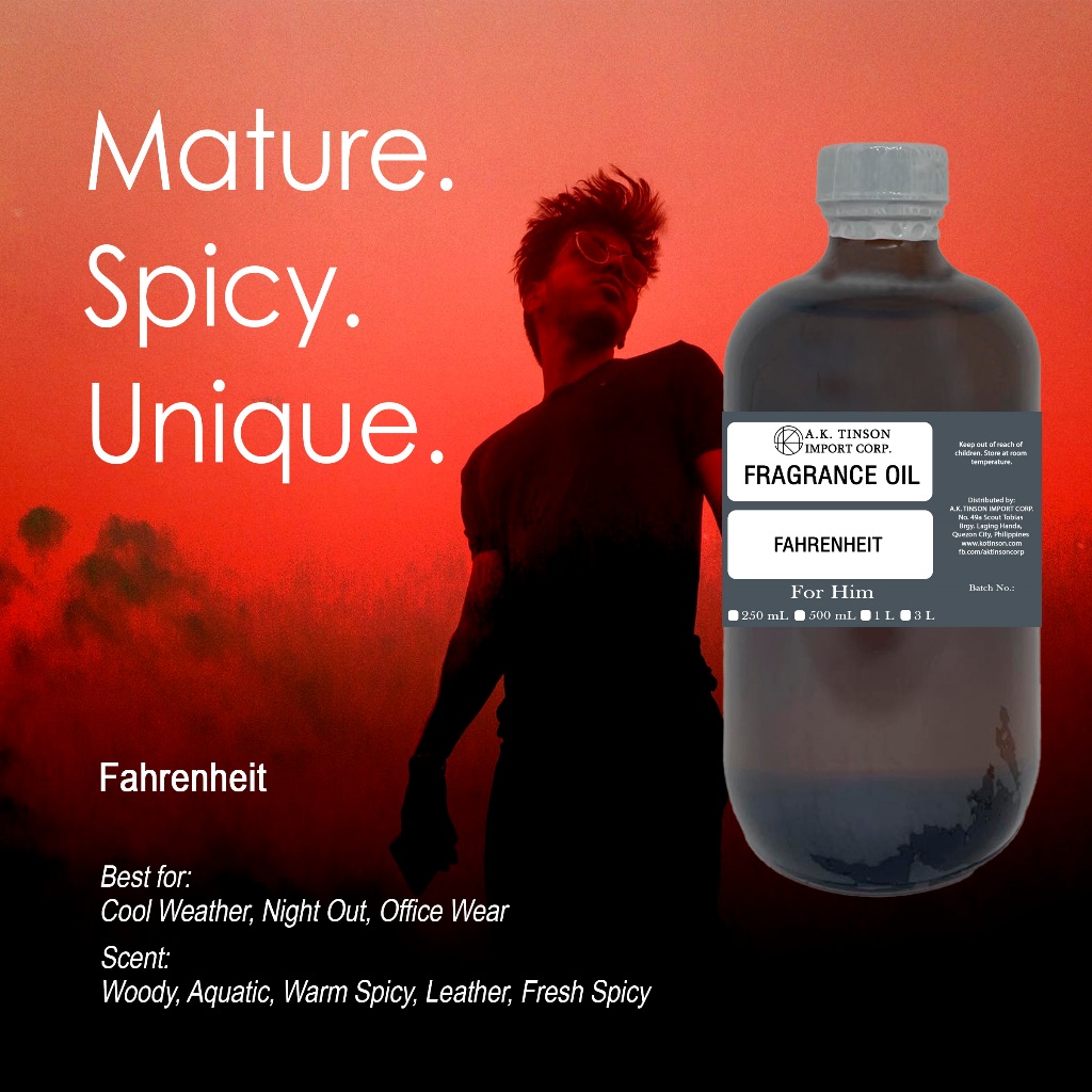 AK Fragrance Oil A-F (100mL 250mL) Perfume Collection for Men