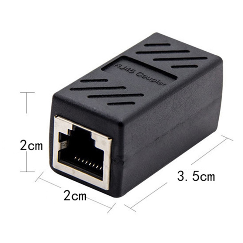 10PCS Rj45 Female Connector In-Line Coupler For Cat7 Cat6 Cat5 Cat5e ...