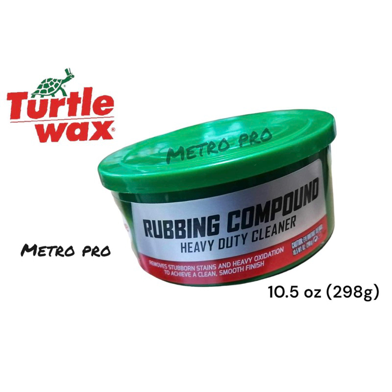 Turtle Wax Super Hard Shell Finish Paste Wax, Rubbing Compond Heavy ...