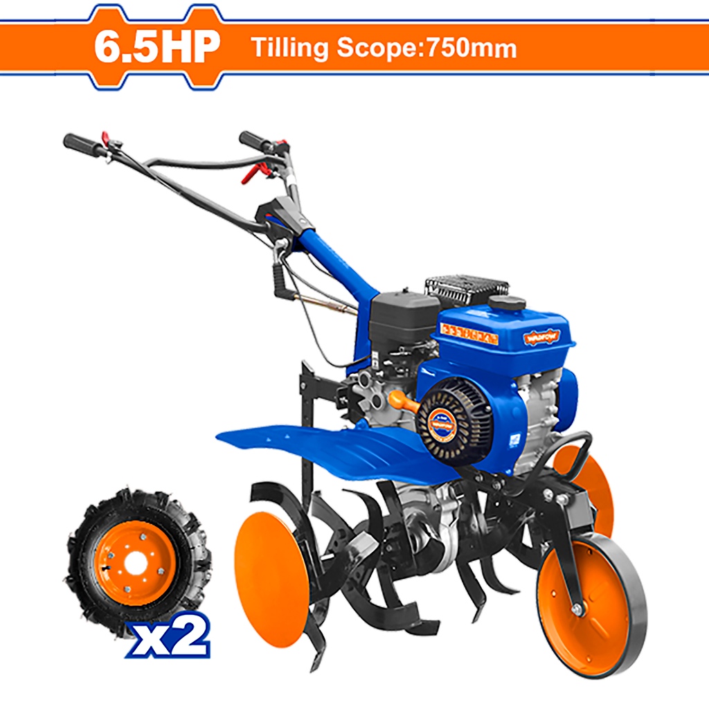 WADFOW Agricultural 3-Wheel Gasoline Tiller Cultivator Micro-Tiller ...