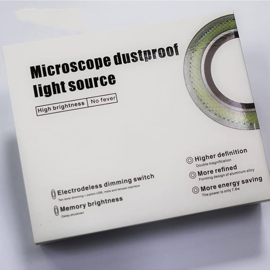 Lab Microscope Slides Microscope Ring Lamp 7500k Super White Lamp Beads ...