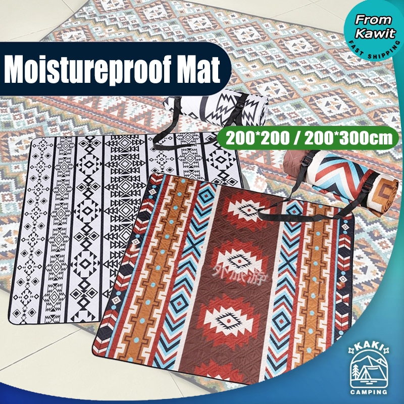 Outdoor moisture-proof mat thickened picnic mat floor mat Panlabas na ...