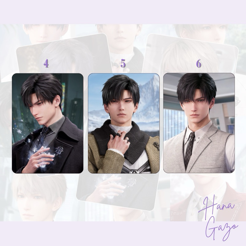 Love And Deepspace Anecdotes Rafayel Zayne Xavier Laminated Photocards ...