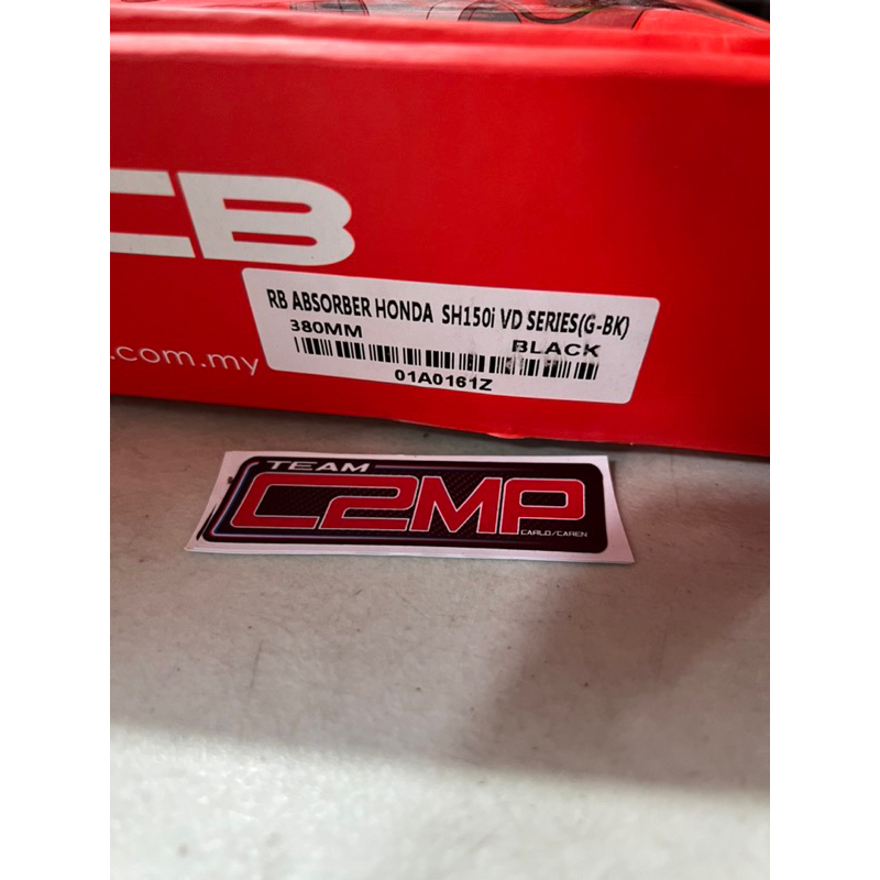 RCB Dual Shock Absorber Honda SH150i VD Series 380mm Premium Black Gold ...