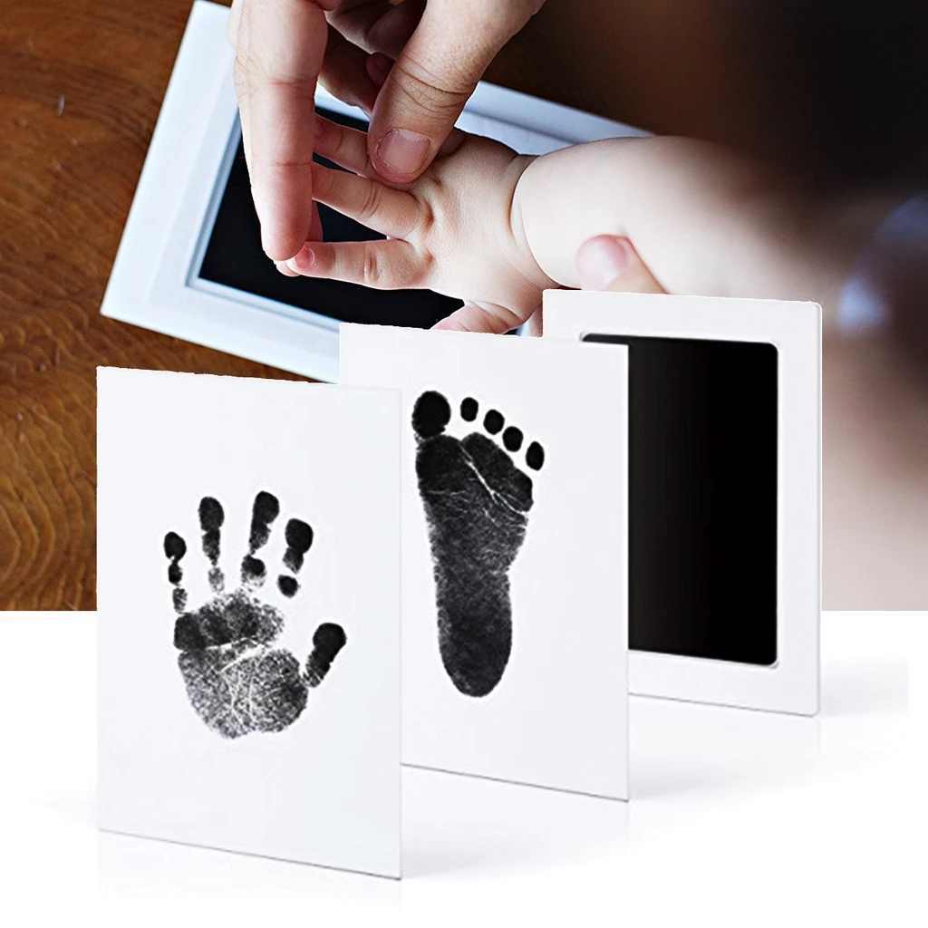 Hand/Footprint ink Pads Kits Souvenir Gifts Safe Non-Toxic Ink | Shopee ...