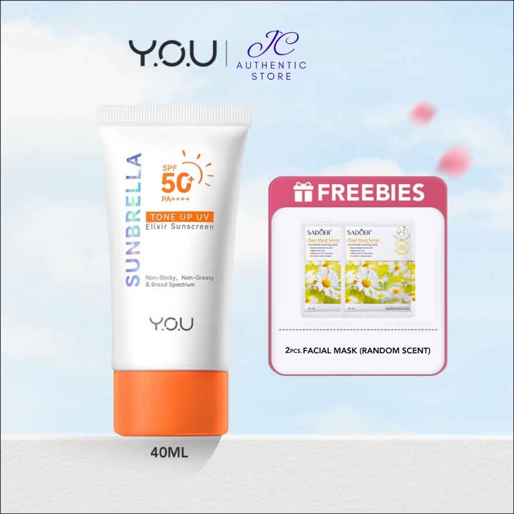 Y.O.U Sunbrella Tone Up UV Elixir Sunscreen SPF 50+ PA++++ 40ml｜Instant ...