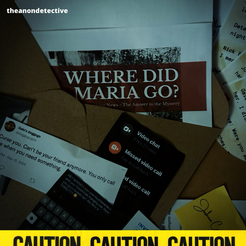 Confidential Unsolved Mystery Cold Case File Game Where Did Maria Go