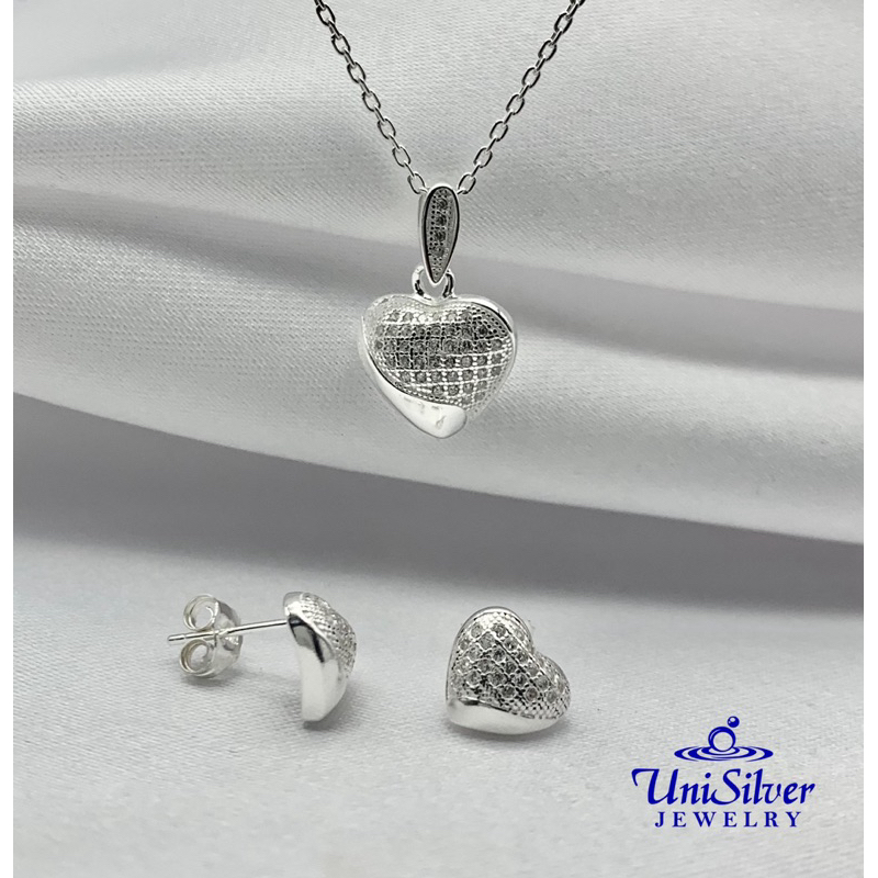 Unisilver 925 Sterling Silver Set Of Jewelry ( SET103-101018) | Shopee ...