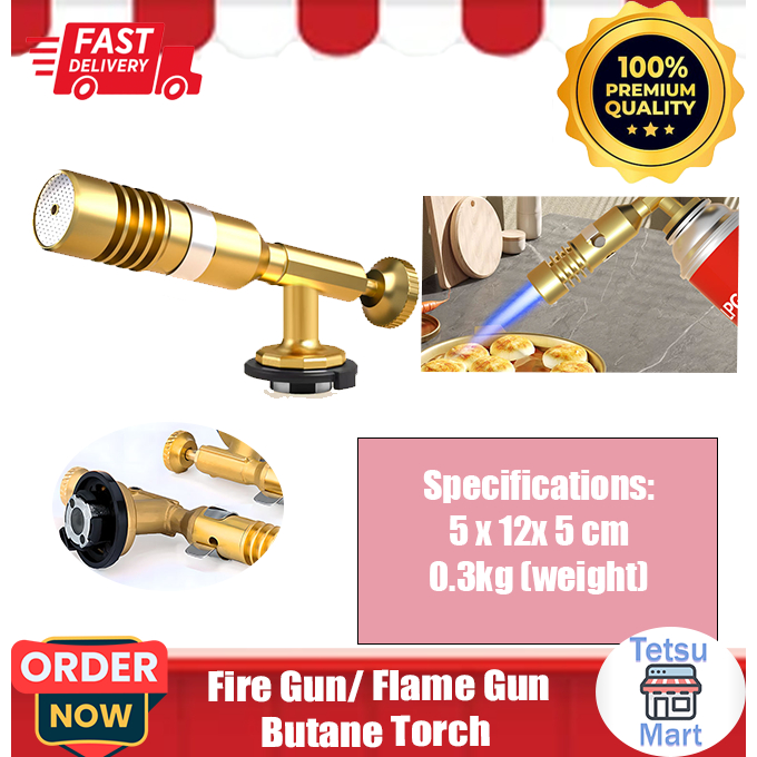 Gas Torch Fire Gun Blowtorch Copper Flame Butane Gas Burner Lighter No Butane Included