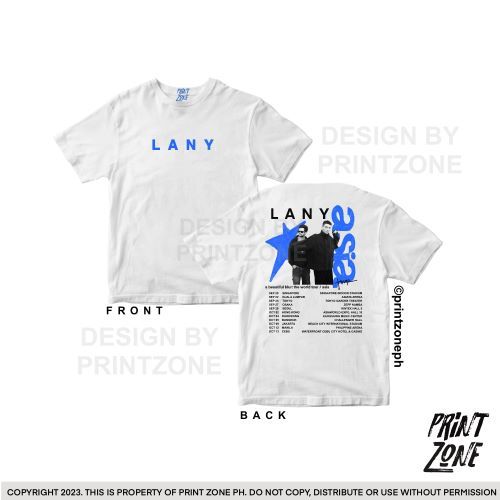 LANY SHIRT - A BEAUTIFUL BLUR THE WORLD TOUR - ASIA BY PRINTZONEPH