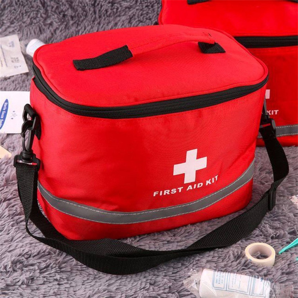 Outdoor First Aid Kit Sports Camping Bag Home Emergency Survival ...