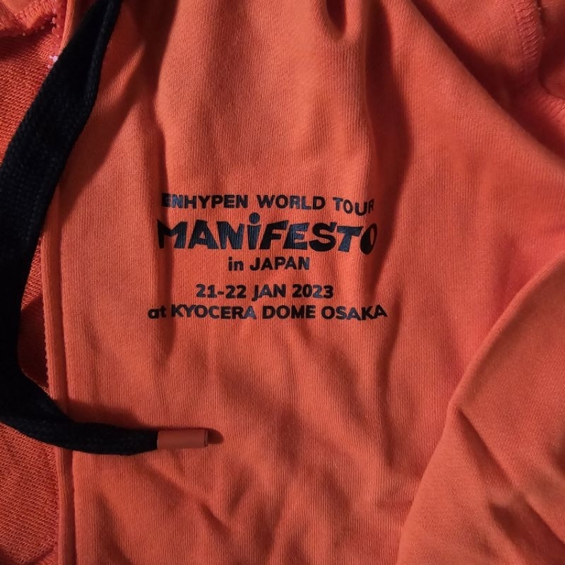 Enhypen manifesto tour in Japan Kyocera newest Dome Hoodie