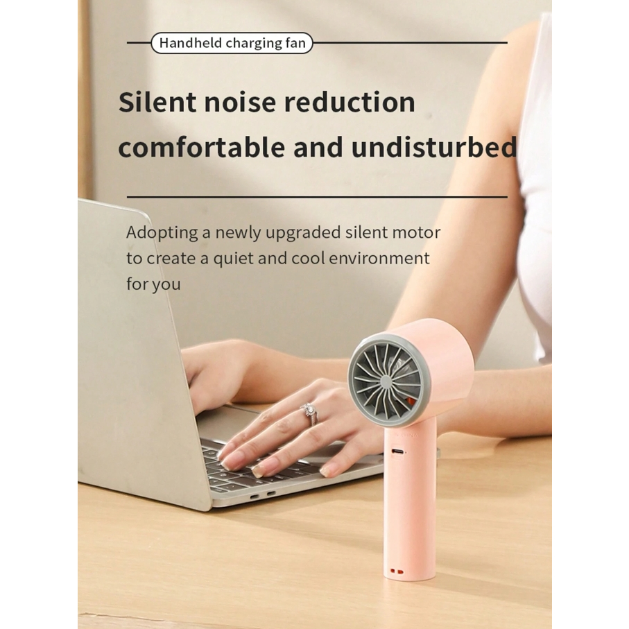 Simple handheld rechargeable fan, portable and beautiful mini handheld ...