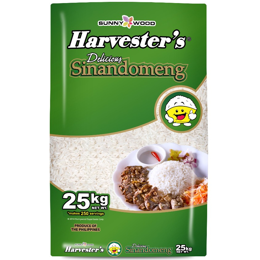 Sunny Wood Harverster's Delicious Sinandomeng Rice (25kg) | Shopee ...