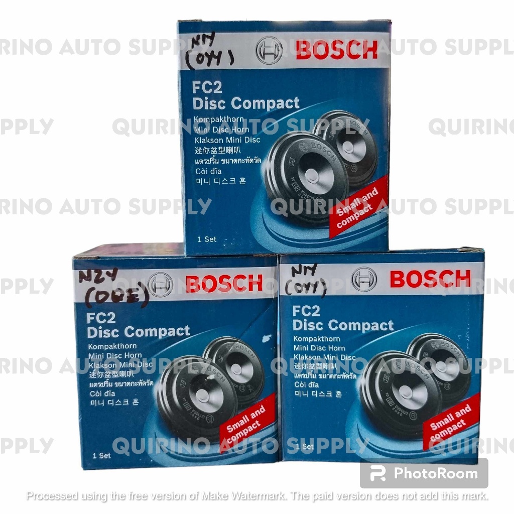 BOSCH FC2 Disc Compact 12V Mini Disc Horn | Shopee Philippines