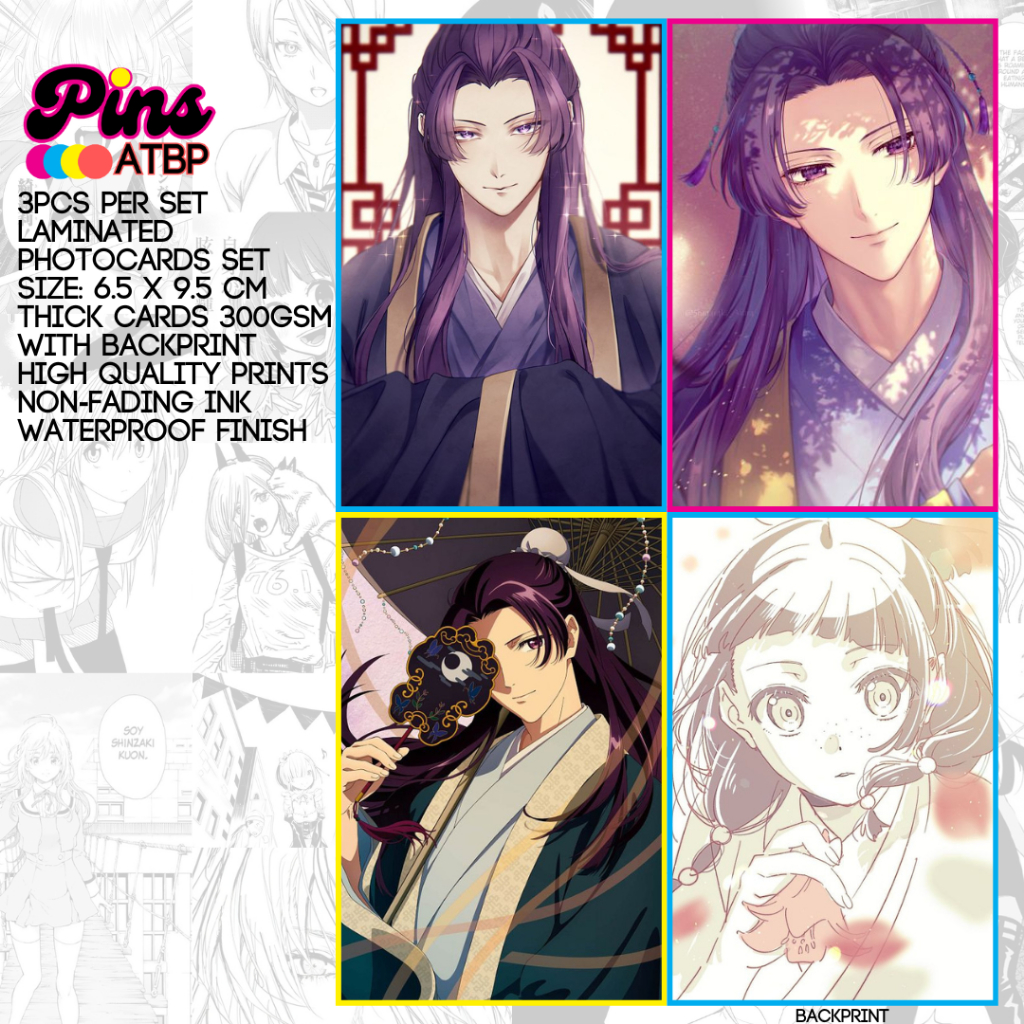 3PCS SET The Apothecary Diaries Anime Photocards - Pins ATBP | Shopee ...