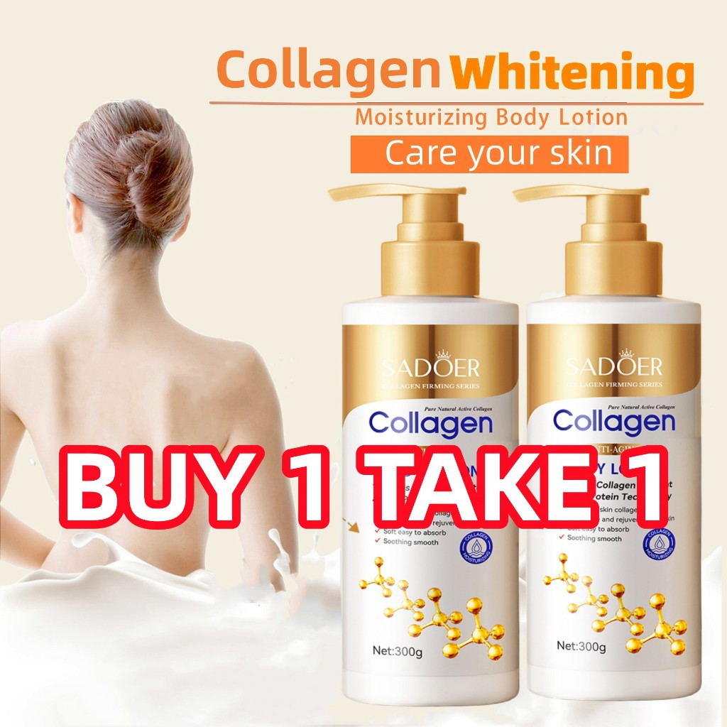 【BUY1 TAKE1】Collagen Whitening Body Lotion Hydrating AntiAging ...