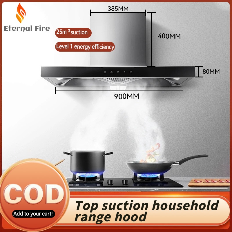 ETERNAL FIRE Kitchen range hood Ceiling range hood Range hood with ...