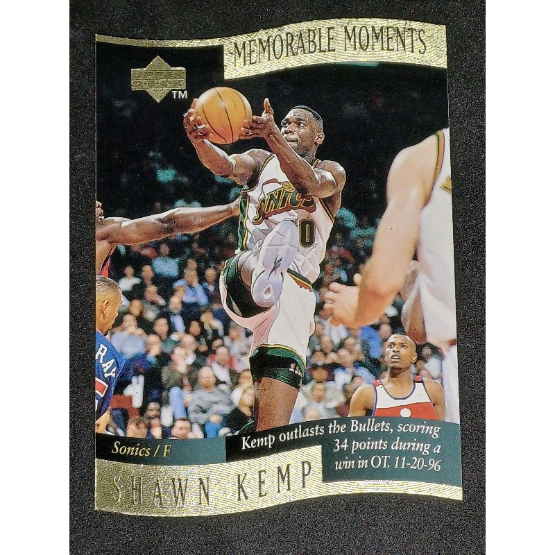 Upper Deck Memorable Moments Shawn Kemp! Shopee Philippines