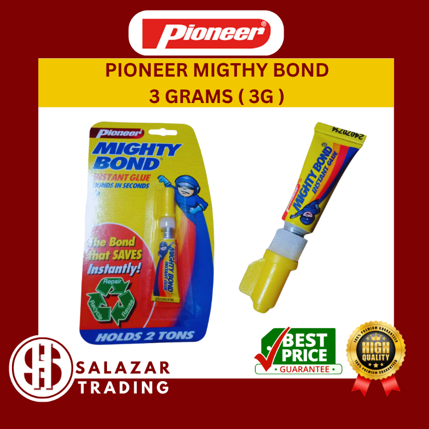 PIONEER MIGHTY BOND SAKTO INSTANT GLUE BONDS IN SECONDS 3GRAMS ( 3G ...