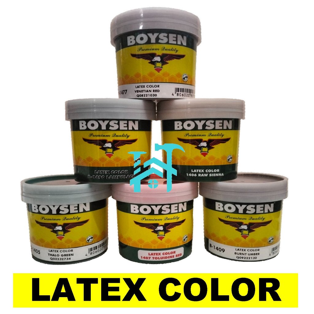 BOYSEN LATEX COLOR 1/4 LITER (ASSORTED COLORS) | Shopee Philippines