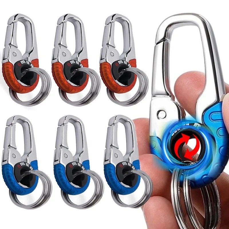 Stainless Steel Key Holder Car Keychain Keyring Key Chain Camping ...