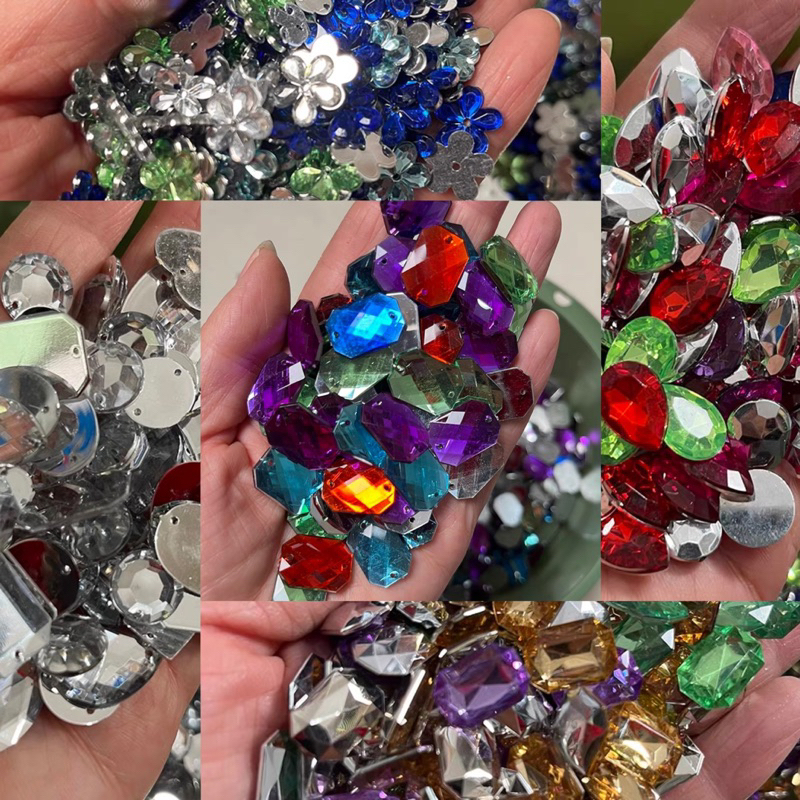 Plastic Rhinestones Beads for DIY | Shopee Philippines