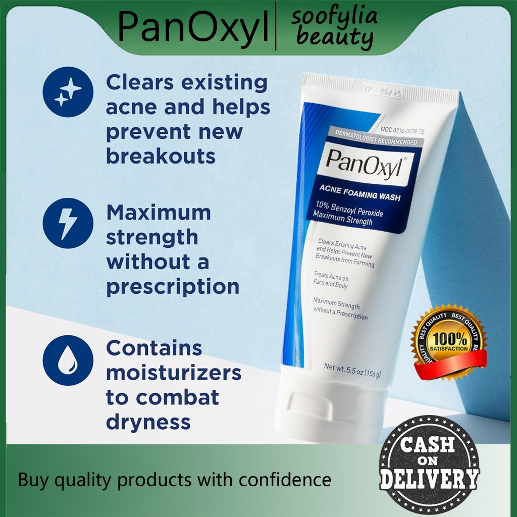 Panoxyl Acne Foaming 170g Wash Face washing soap with Benzoyl content