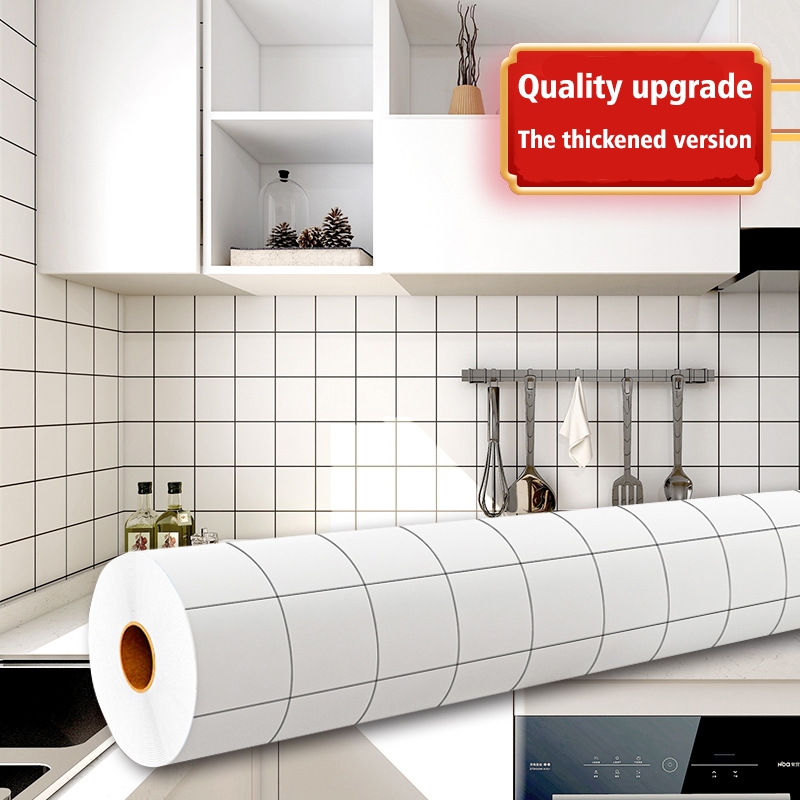 60cm*5m Marble Wallpaper Waterproof Oil Proof Decorate Kitchen Cook