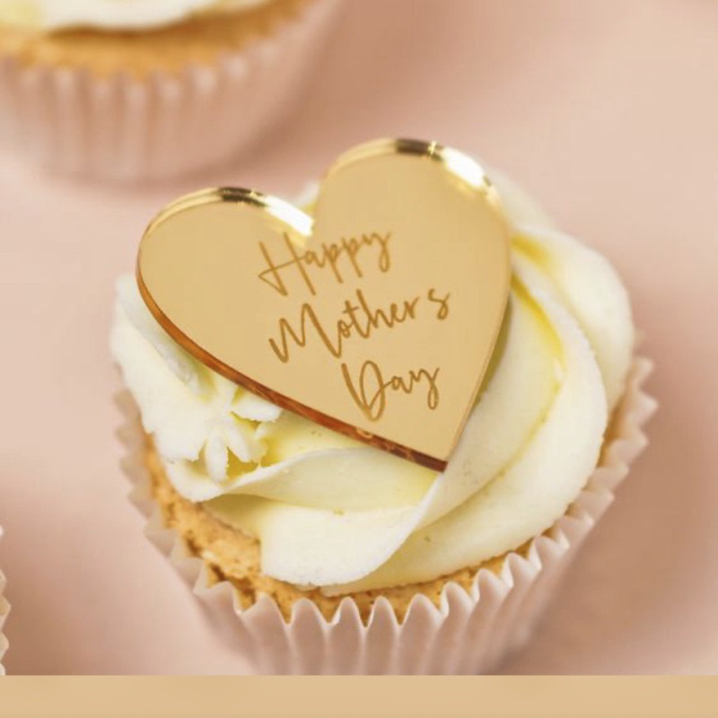 mini topper Mother’s Day topper mini acrylic cake topper cupcake topper ...