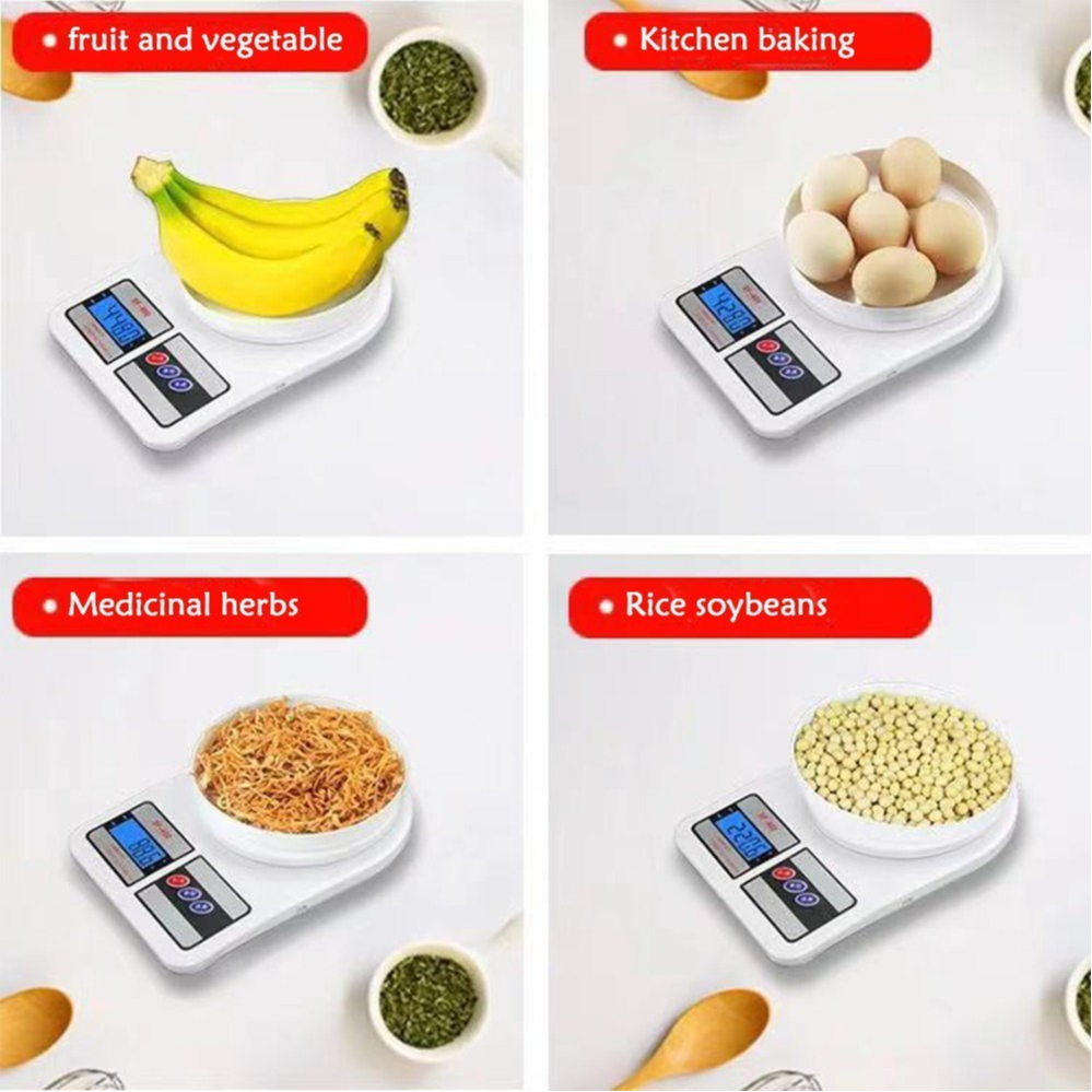 Electronic Kitchen Scale Sf-400 Digital Weighing Scale 5kg | Shopee ...