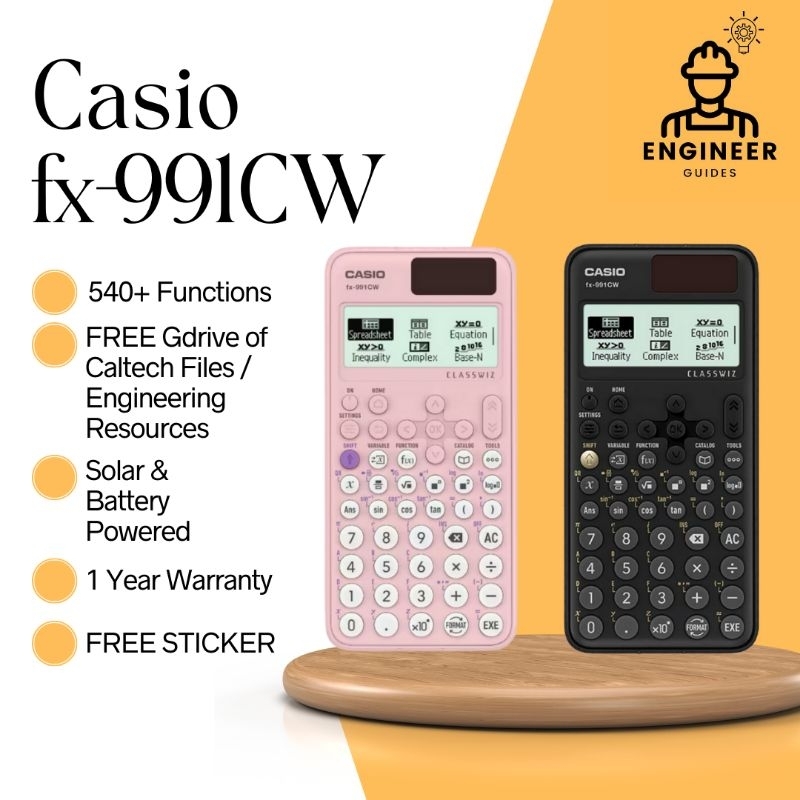 Casio Fx-991cw Black And Pink Scientific Calculator | Shopee Philippines