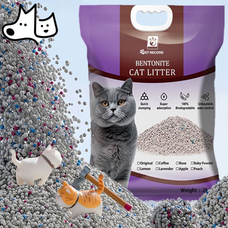 【15L】Cat Litter Sand Bentonite Cat Litter 8 Scents Clumping Cat Litter ...