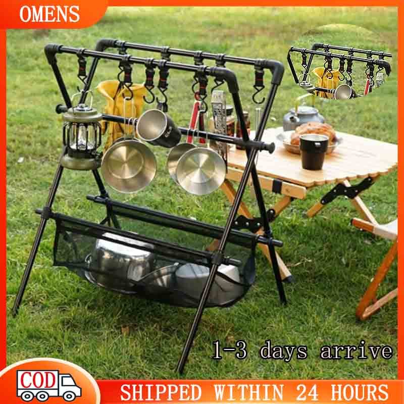 Camping Hanging Rack Outdoor Camping ShelfAluminum Alloy Multi-Layer ...