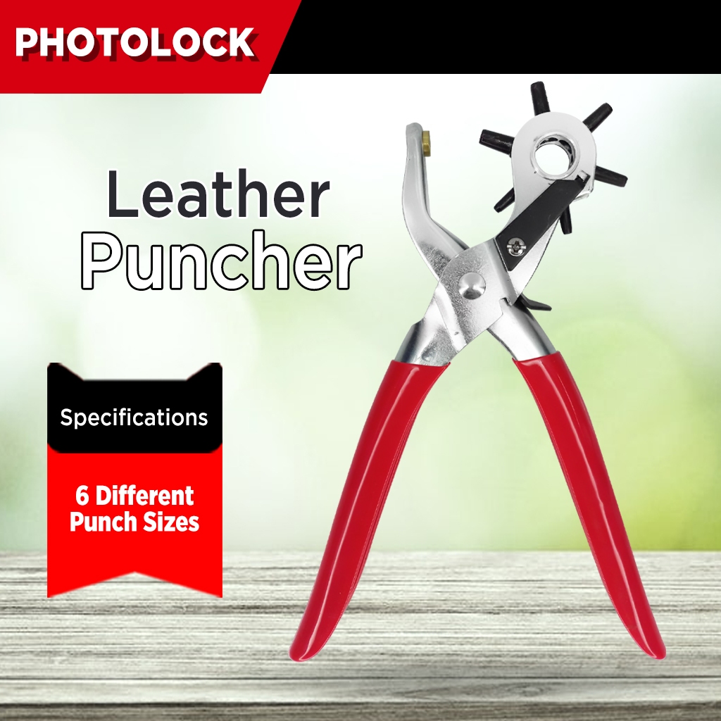 Leather Hole Revolving Punch Pliers 6 hole Sizes | Shopee Philippines