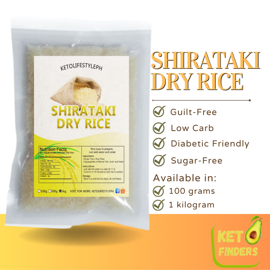 Dry | Dried Shirataki Rice Konjac 1kg (KETO/Low-carb/Low Calorie ...