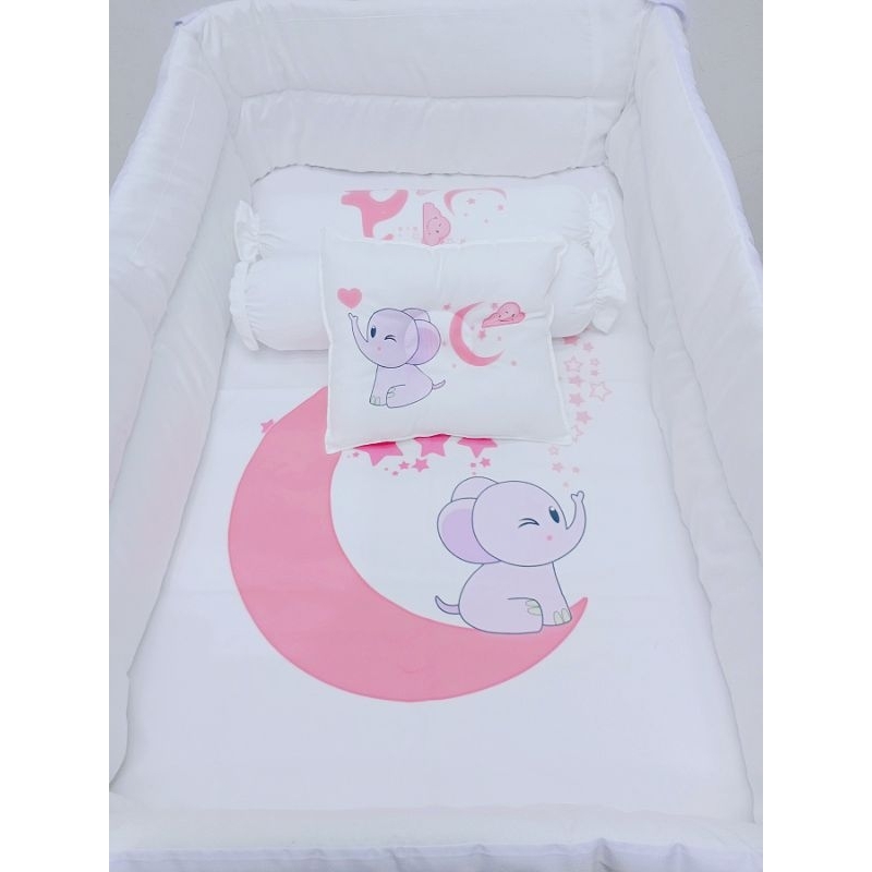 Baby Set Beddings Cute Elephant Pink Baby Wonder Comforter With 