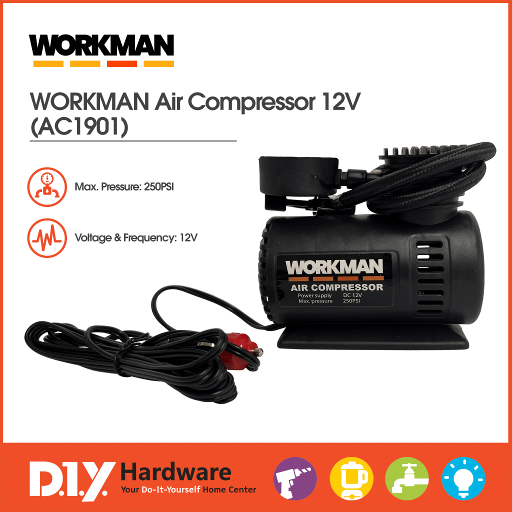 WORKMAN Air Compressor 12V (AC1901) | Shopee Philippines