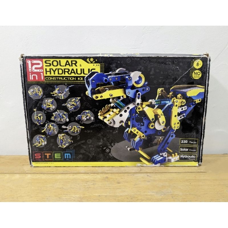 construct & create 12 in 1 solar hydraulic construction kit