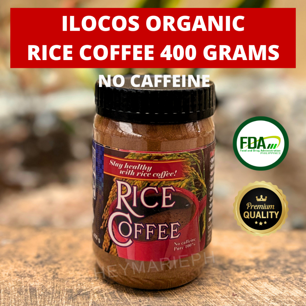 Ilocos Organic Premium Brown Rice Coffee No Caffeine and Sugar 400 ...