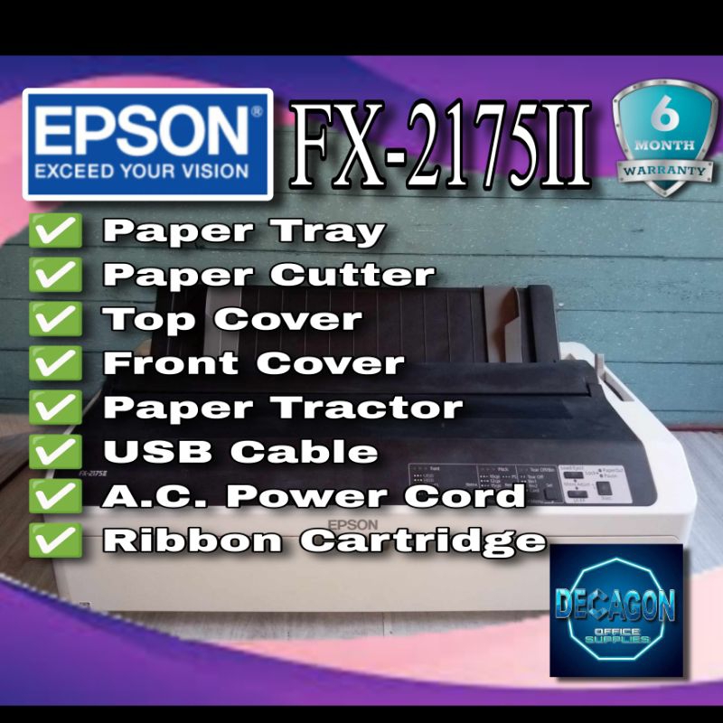 EPSON FX2175II DOT MATRIX PRINTER Shopee Philippines