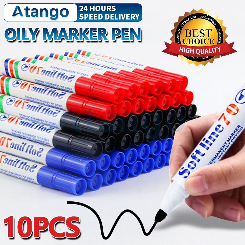 【Soft Line70】10PCSOriginal Oil-Based Permanent Marker Pen For Rock ...