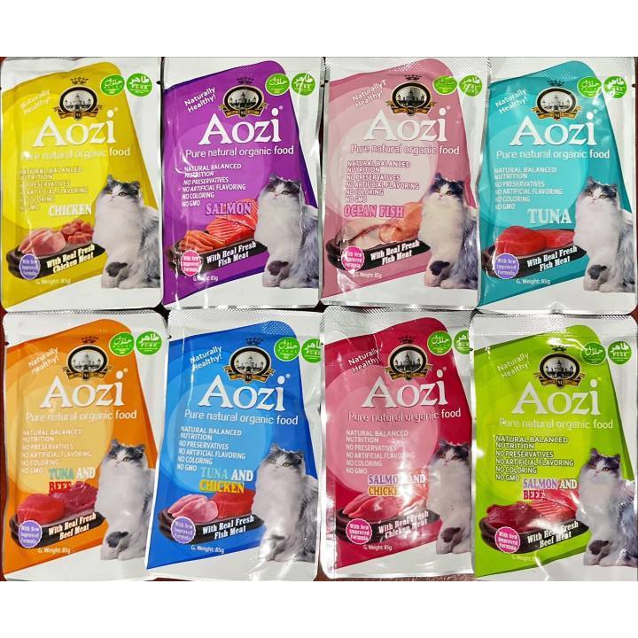 Aozi Cat Wet Food Pouch Chicken 85g | Shopee Philippines