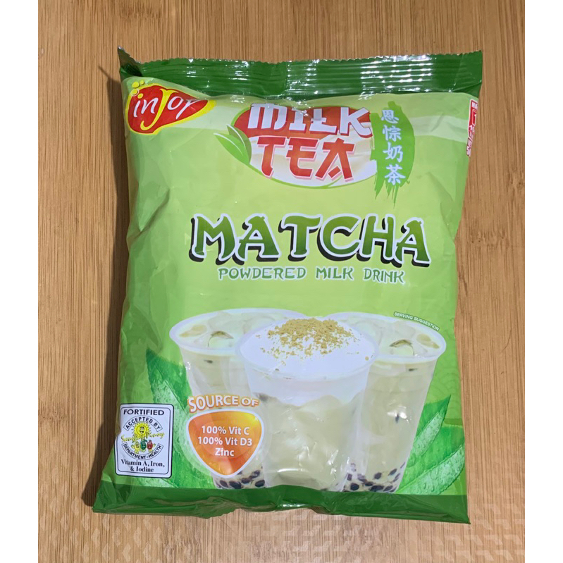 inJoy Flavored Milk Tea Matcha 500g Shopee Philippines